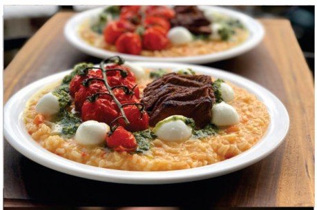 Prato gastronômico servido em evento